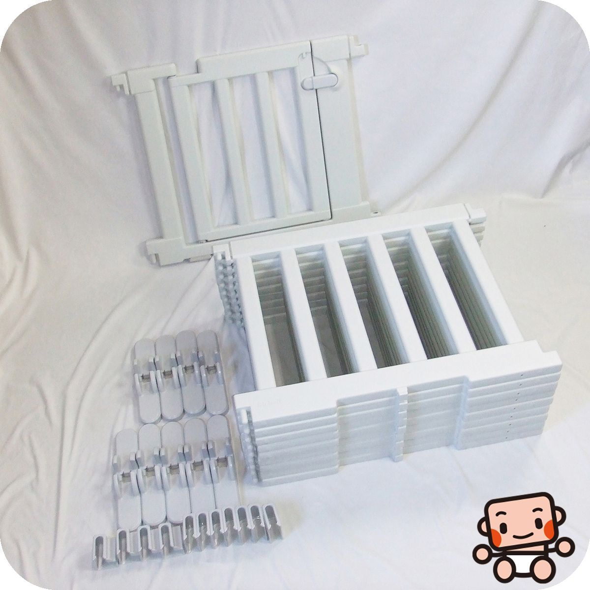 っ 厳選 パーテーションにも使えるベビーサークル セット ドア付 222 150 60 cm A