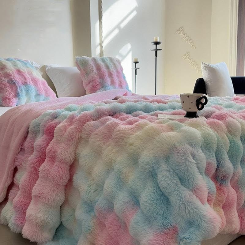 SUKAAGO 毛布 ふわとろ ブランケット 柔らかく肌触 暖かい シングル もこもこ あったか とろとろ 掛け布団 ふわふわ 布団 100 x 160 cm 温 静電気防止 洗える 吸湿速乾 冬用 厚手 マルチ 200 230