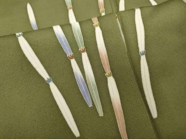  平和屋着物 本加賀友禅作家 金丸修一 訪問着 土筆 つくし 正絹 ut 訪問着 付け下げ 着物