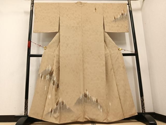 平和屋着物 訪問着 ろうけつ染め 樹林文 金彩 正絹 ph