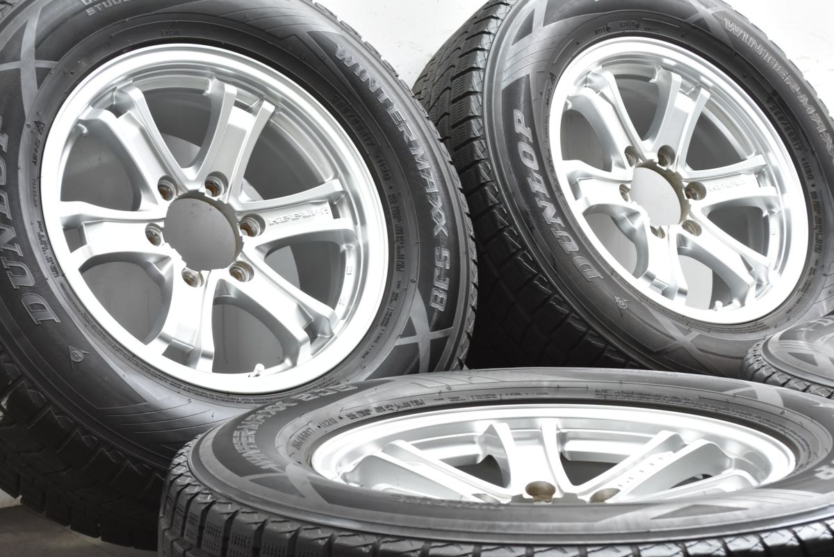 程度良好 キーラーフォース 17 in 7 5 J 25 PCD 139 ウィンターマックスSJ 8 265 65 R ランドクルーザー プラド ハイラックス サーフ