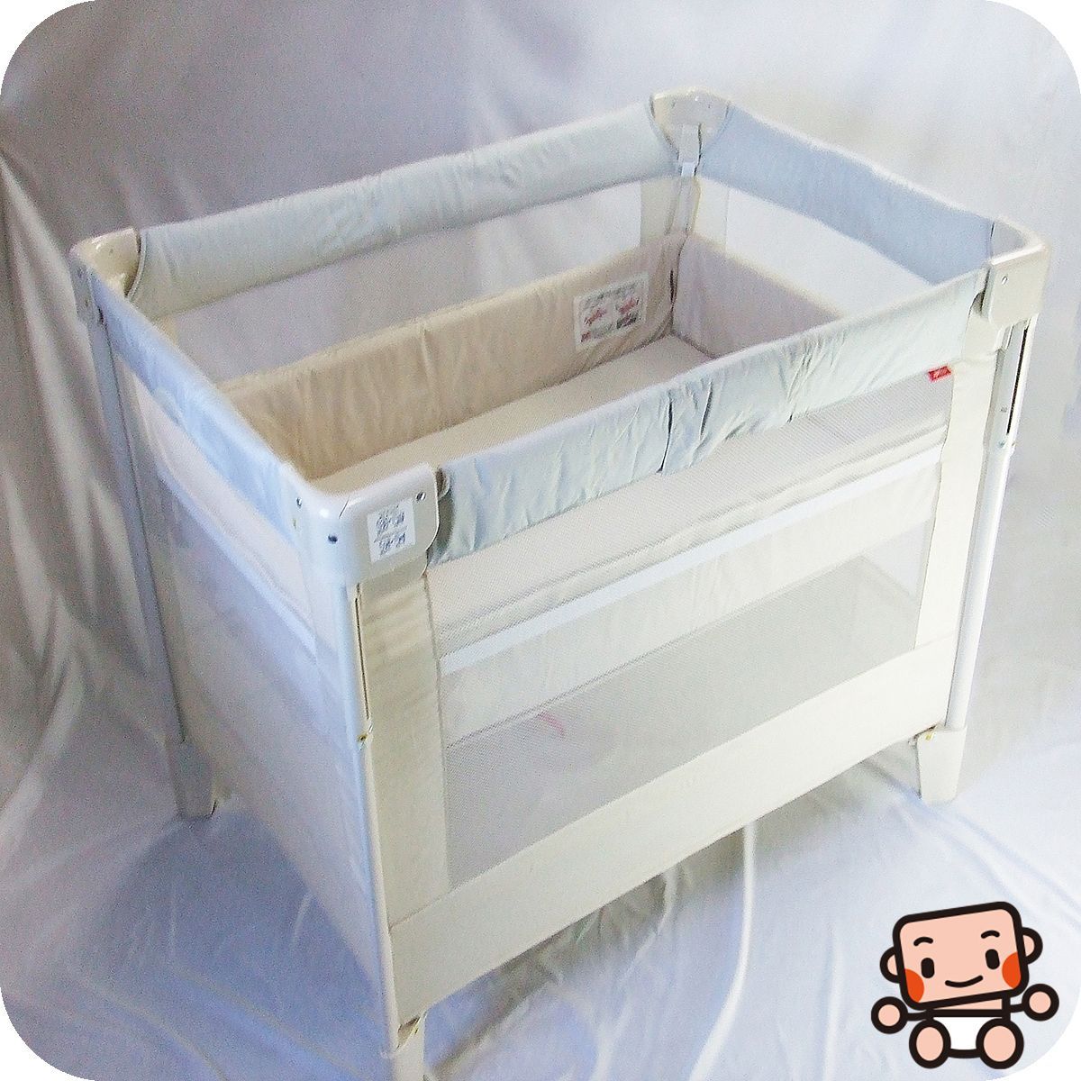 【良品】アップリカ ココネルエアー ベビーベッド 中古 送料無料 匿名配送 良品】アップリカ ココネルエアー ベビーベッド 中古 送料無料 匿名