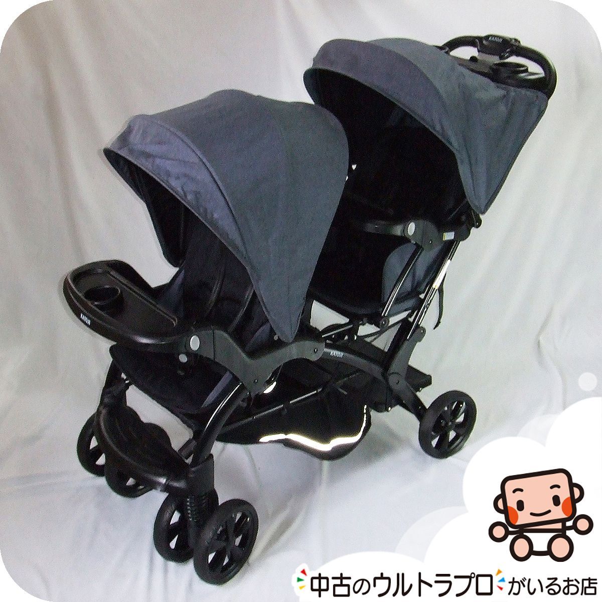 っ 厳選 二人乗りベビーカー KATOJI 二人でゴー DX 年子 双子 2人乗り 1カ月から3歳 ベビーカー B