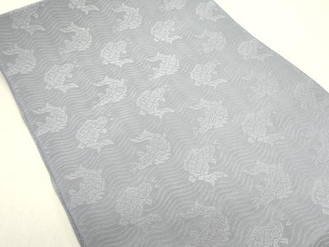 平和屋着物 八寸名古屋帯 荒磯 暁鼠色 op