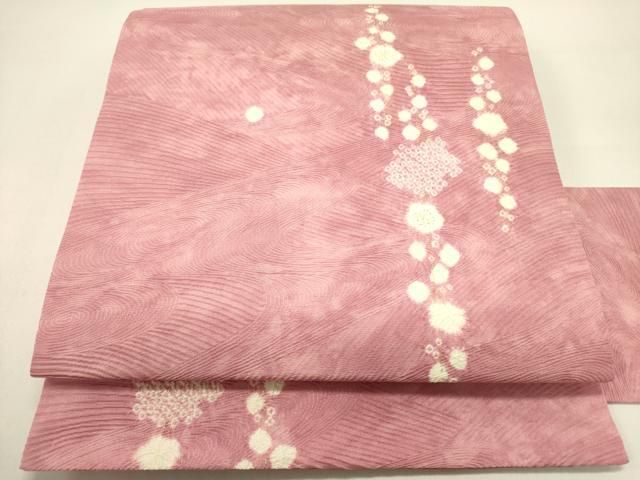 平和屋着物○九寸名古屋帯 絞り 枝花 金彩 正絹 逸品 DAAZ2290op