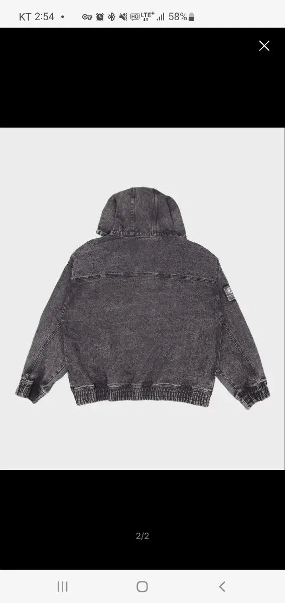 スターター ブラックデニム デニム ジャケット M