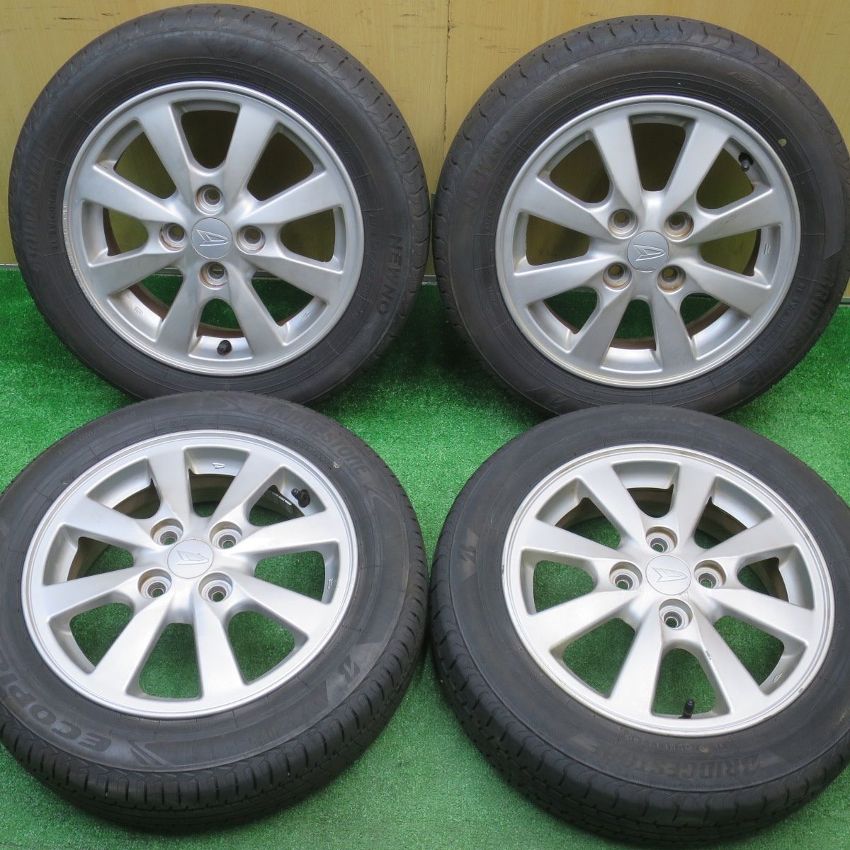 ②送料込◎アルミ&155/65R14 スタッドレスタイヤ2本 デイズルークス