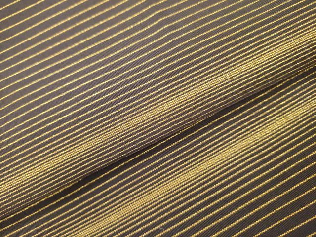  平和屋着物 全通柄袋帯 横段文 金糸 正絹 op 袋帯 帯