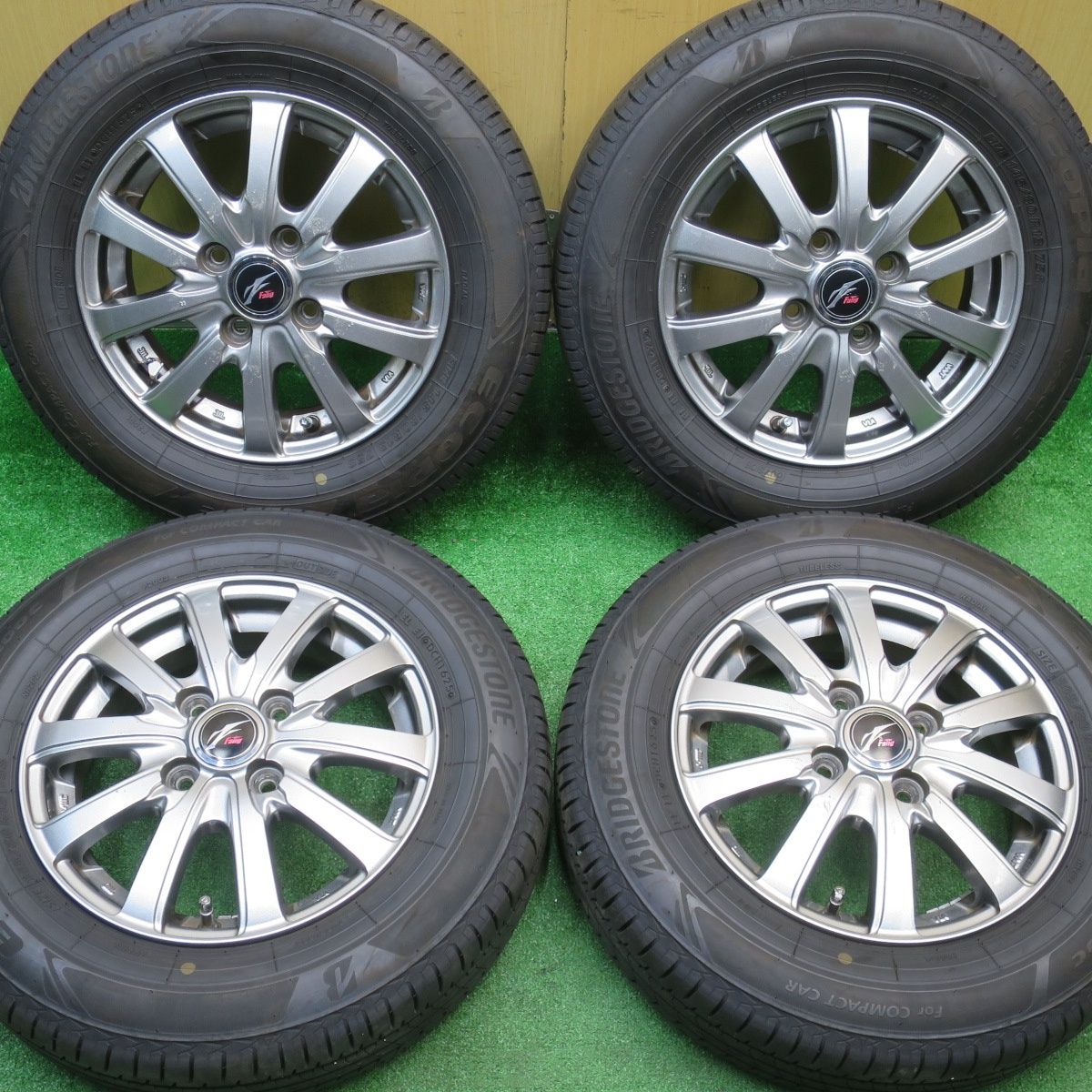 バリ溝！25年！9分☆145/80R13 ブリヂストン エコピア NH200C Fang 