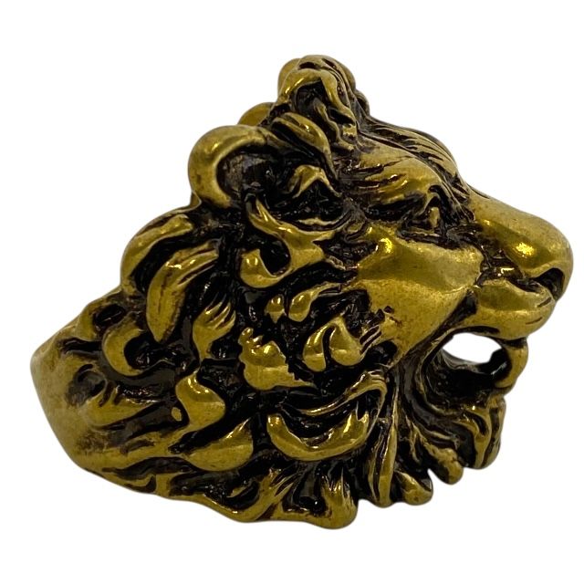 大幅値下げ‼️ GUCCI グッチ ライオンヘッド リング 23号 緑石 大幅値下げ‼️ GUCCI グッチ ライオンヘッド リング 23号 緑石 楽天