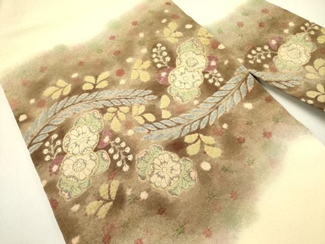 平和屋着物 九寸名古屋帯 絞り 辻が花 正絹 op