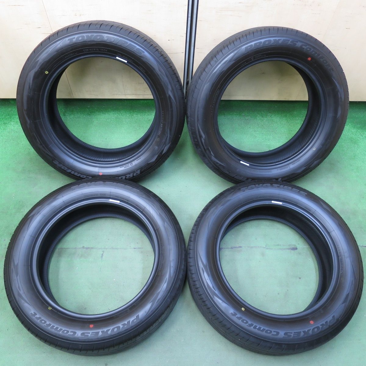 新車外し 25年 225 60 R 18 トーヨー プロクセス Comfort コンフォート タイヤ 18インチ 40系 アルファード ヴェルファイア 等 5110702イノタ