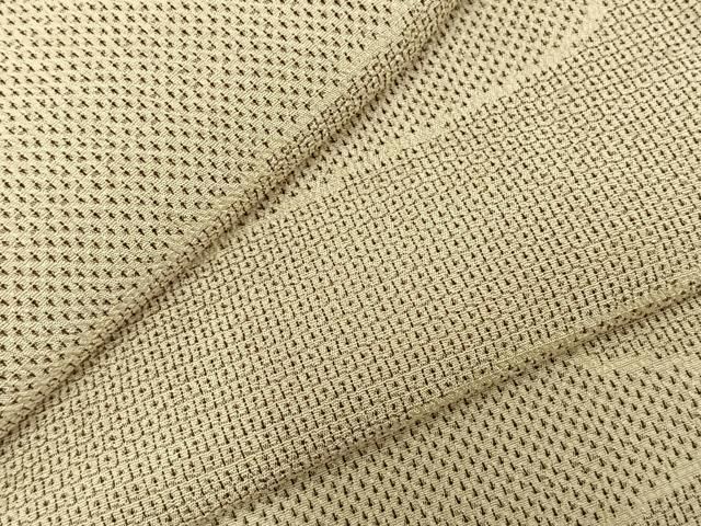 平和屋着物 本塩沢 単衣 110亀甲 流水文 正絹 fy