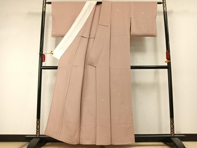 平和屋着物 訪問着 単衣 総刺繍 舞花文 鬼しぼ縮緬 正絹 fy