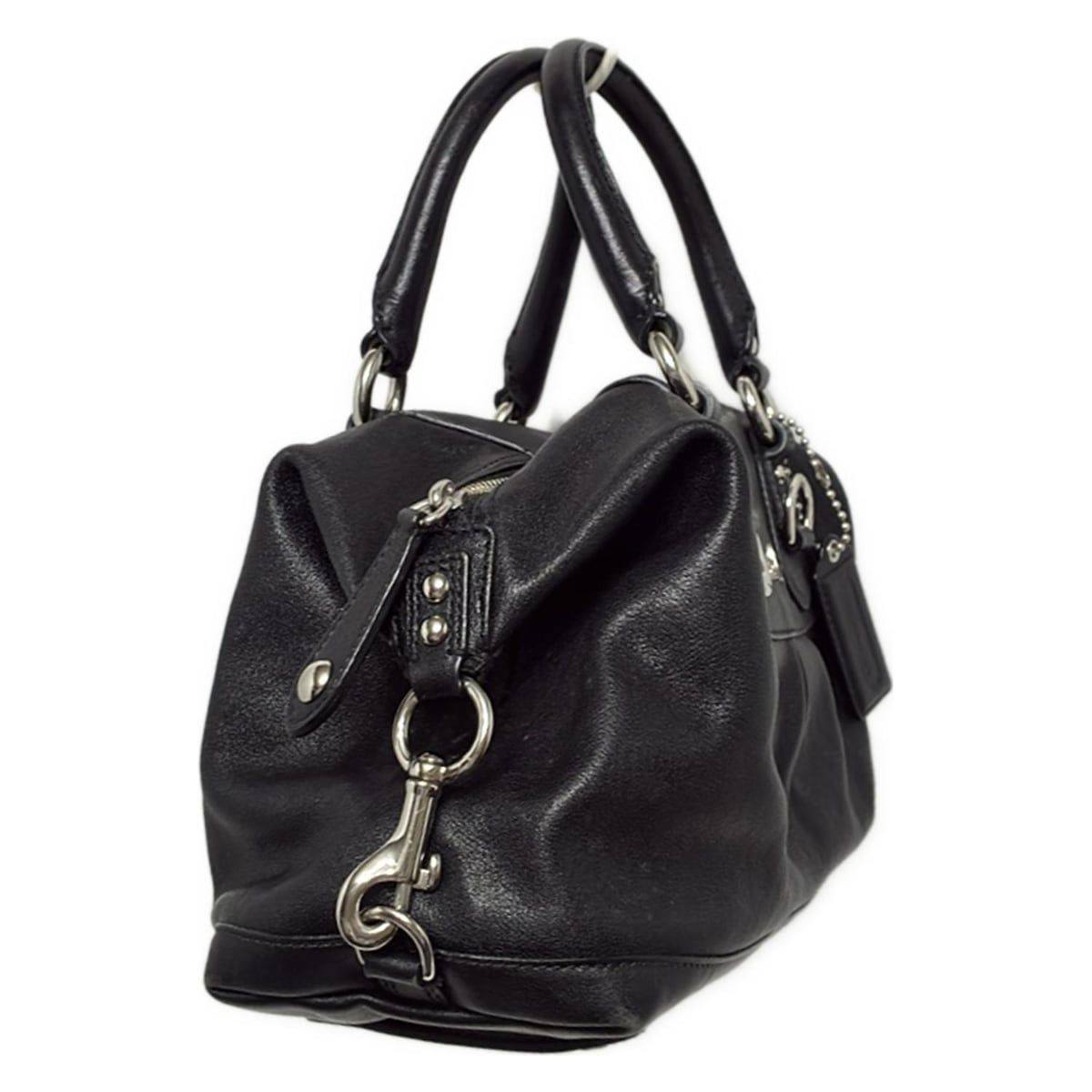 COACH コーチ ハンドバッグ アシュレイレザーサッチェル F15445 黒 レザー