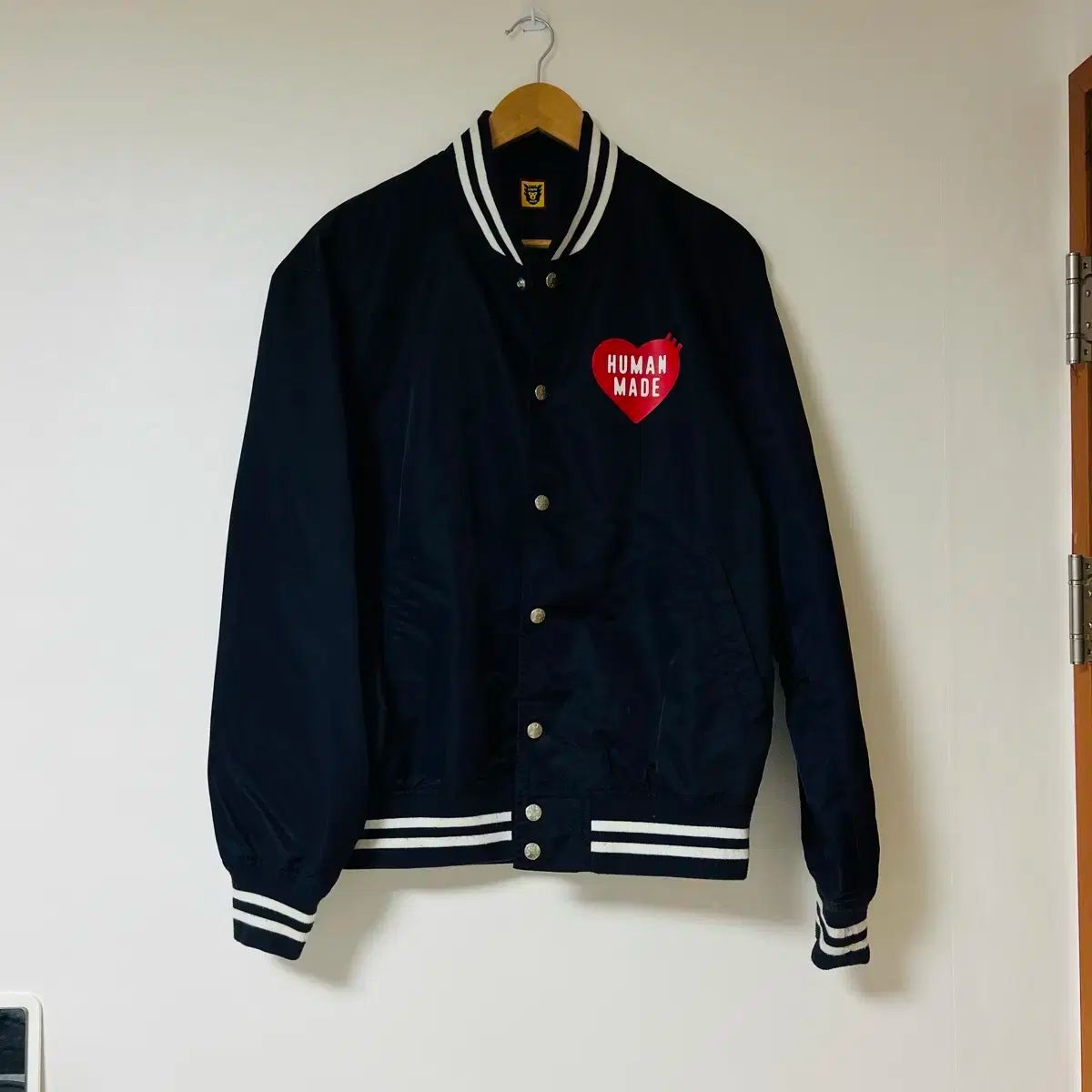HUMAN MADE ハート ジャケット ネイビー L