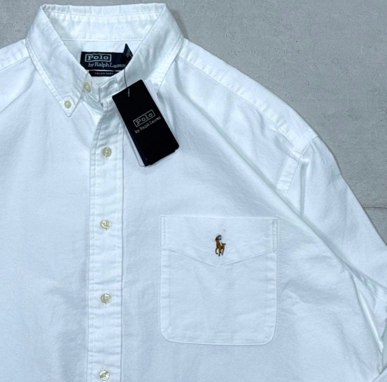 2025AW POLO RALPH LAUREN OXFORD BD SHIRT L S WHITE THE BIG SHIRT M