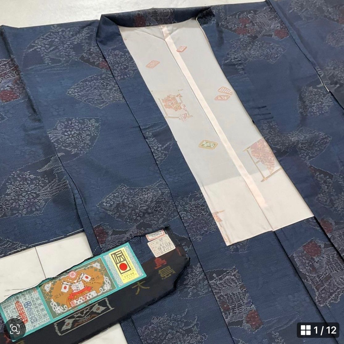 新品・未使用【大島紬】【袋帯】【証紙付き】 Iz様専用✺美品 正絹 証紙付き 本場大島紬訪問着 着物 A3689 - メルカリ