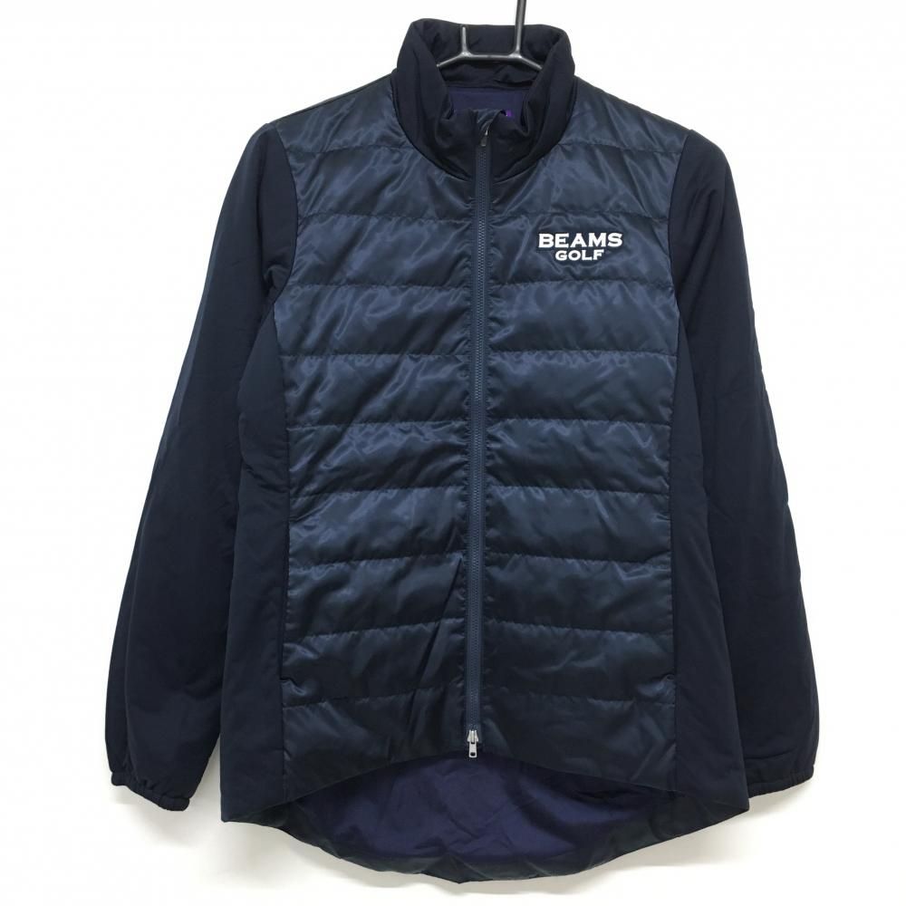 ✨️美品✨️ ビームスゴルフ 2way ダウンジャケット ワッペン ゴルフウェア 超美品】ビームスゴルフ ダウンジャケット ネイビー ロゴワッペン 蓄熱
