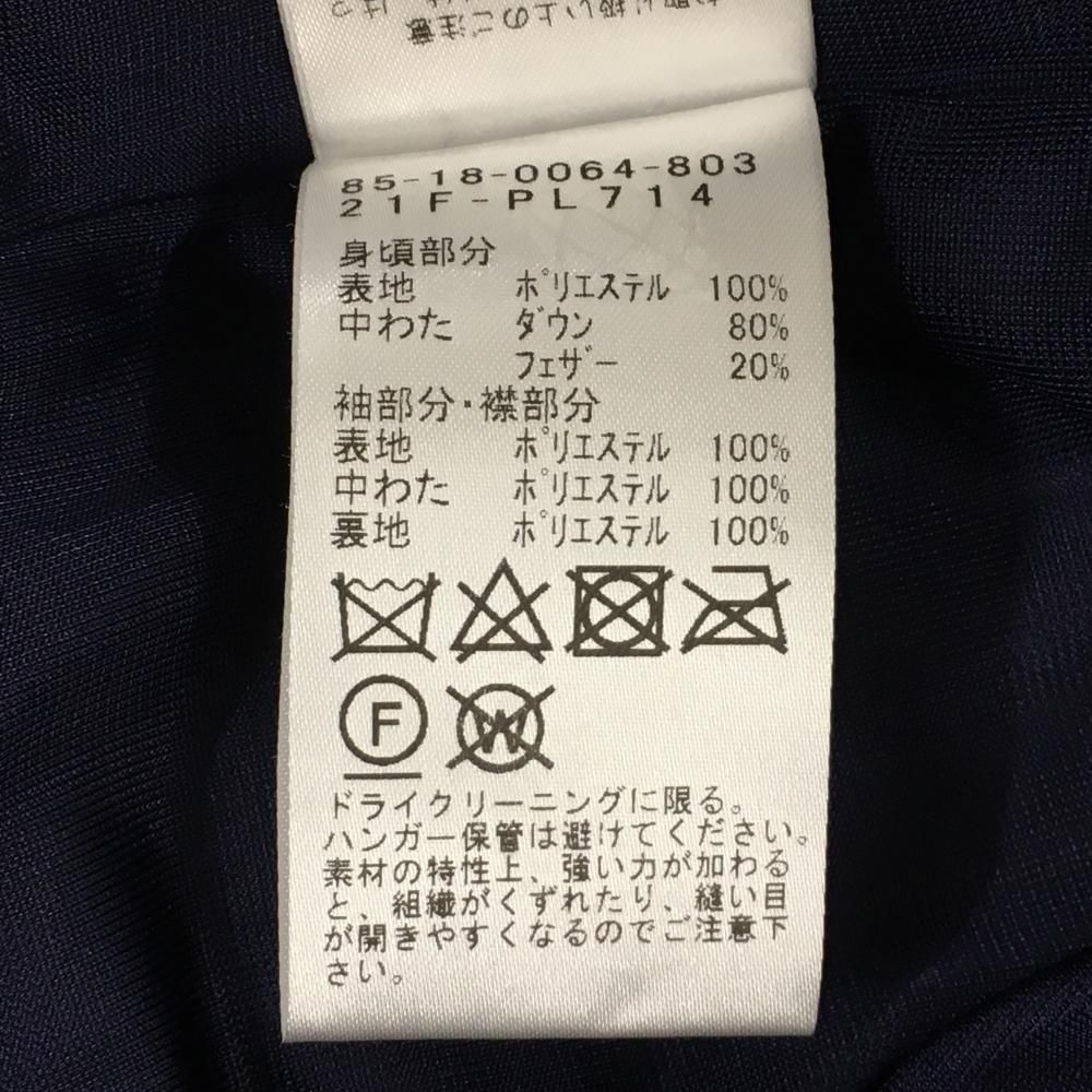 超美品】ビームスゴルフ ダウンジャケット ネイビー ロゴワッペン 蓄熱