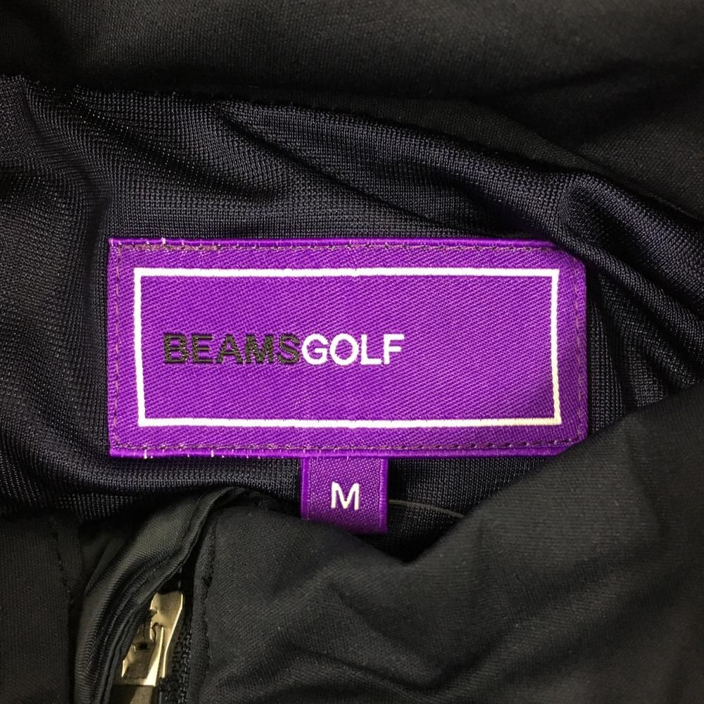 超美品】ビームスゴルフ ダウンジャケット ネイビー ロゴワッペン 蓄熱