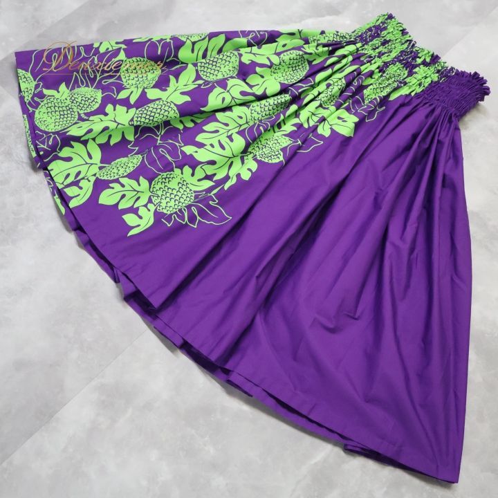 フラダンス 衣装 パウスカート パープル系 アロハスタンダード