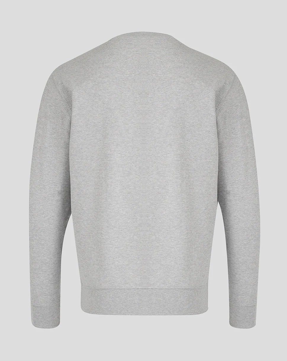 カストレ ラグビー レスター タイガース 2025 2026 スモール ロゴ トラベル クルーネック スウェットシャツ グレー 灰色 モデル 日本未発売