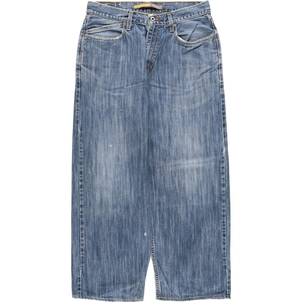 古着 00年代 リーバイス Levi s SILVER TAB シルバータブ LOW LOOSE ロールーズ テーパードデニムパンツ メンズw33相当 evb030820