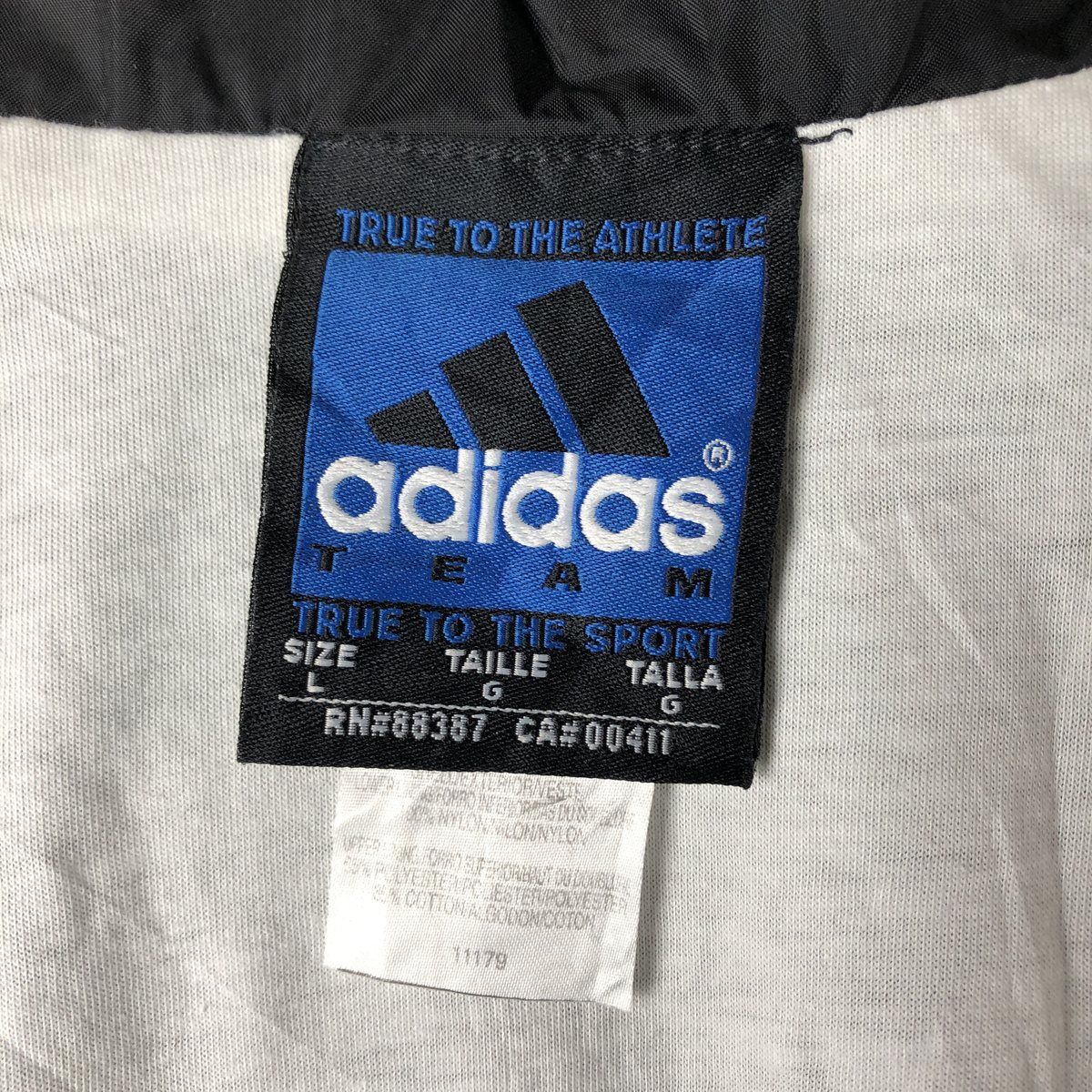 古着 90年代 アディダス adidas TEAM ナイロンジャケット メンズL相当