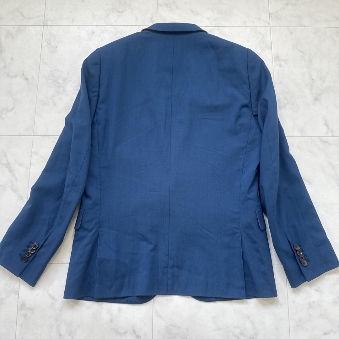 PAUL SMITH 裏地オーロラ柄 テーラードジャケット ブルー S ODELLYA_COM