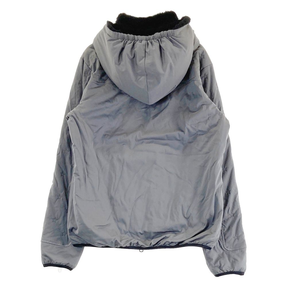 サイズ 3 DANCE WITH DRAGON ダンスウィズドラゴン 2way 中綿 ボア ジップジャケット グレー系 240101403754 ゴルフウェア レディース ストスト