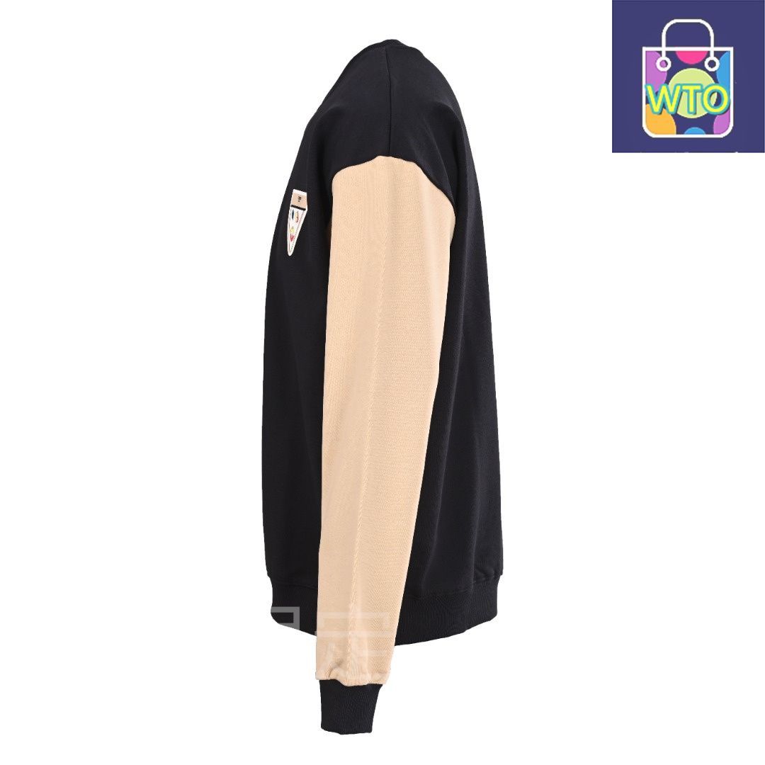 今日 Fendi フェンディ 逆三角形プリントパッチワークニットセーター メルトダウンプリント加工