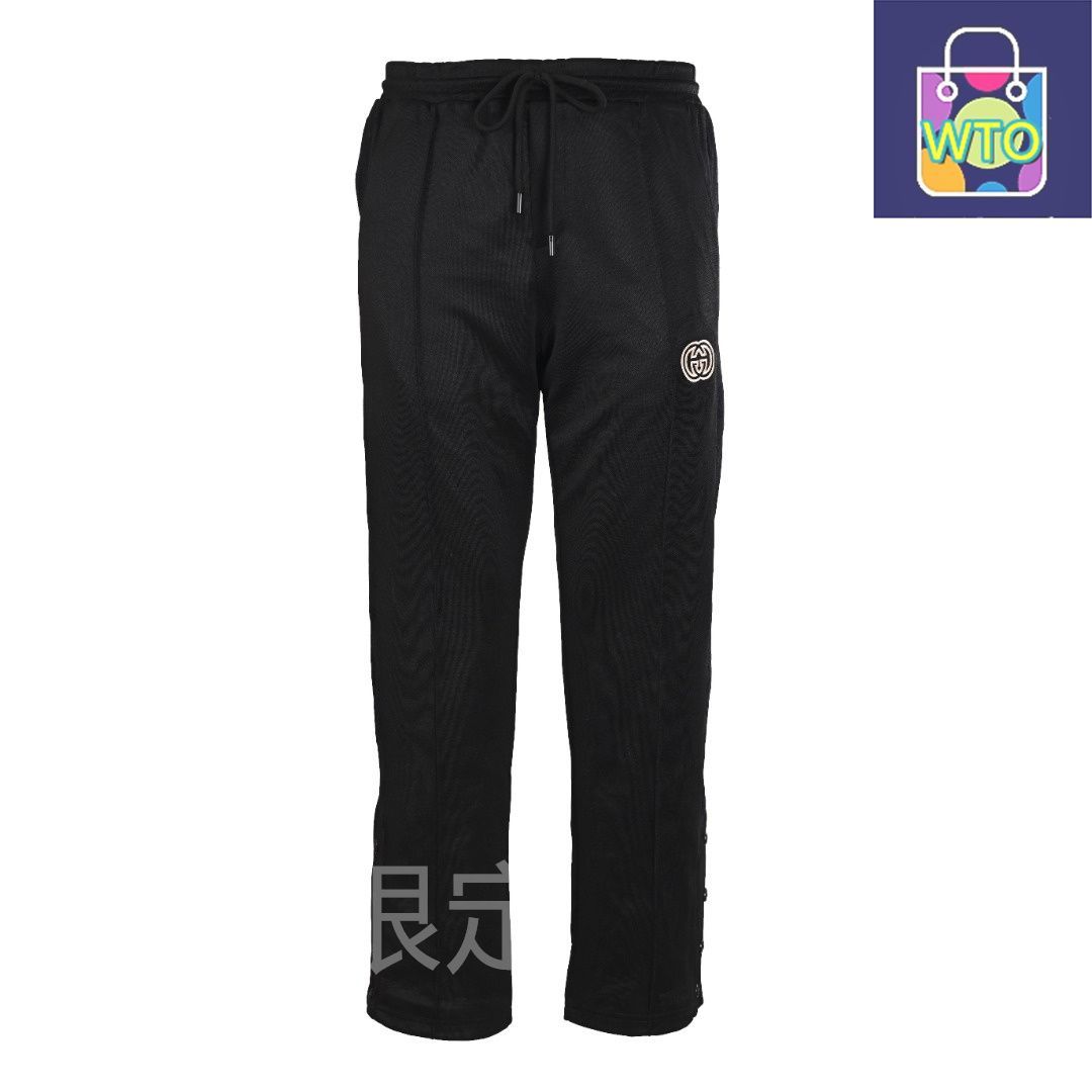 今日 Gucci グッチ スクールセットパンツ ダブルG刺繍-パンツ脚ホックデザイン