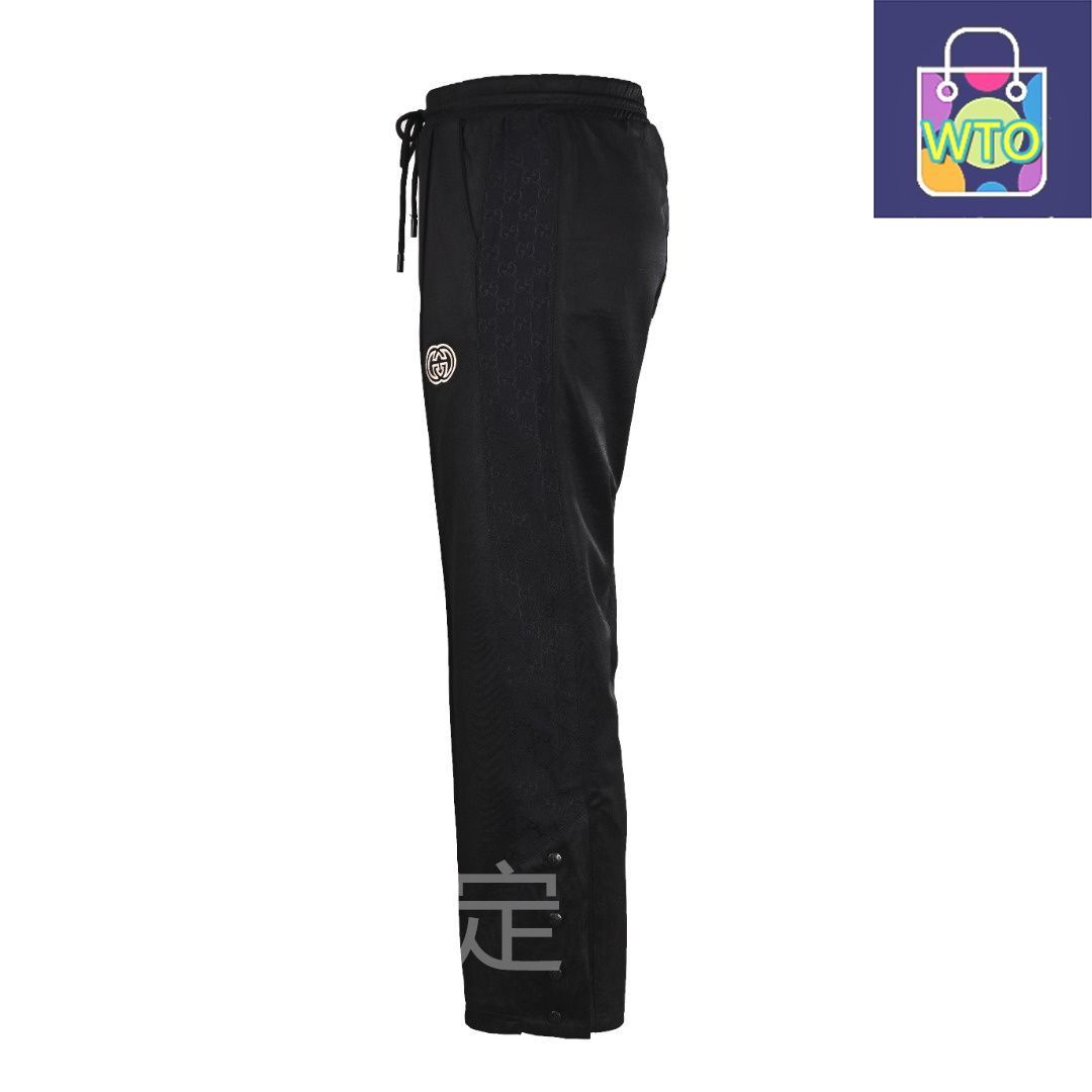 今日 Gucci グッチ スクールセットパンツ ダブルG刺繍-パンツ脚ホックデザイン