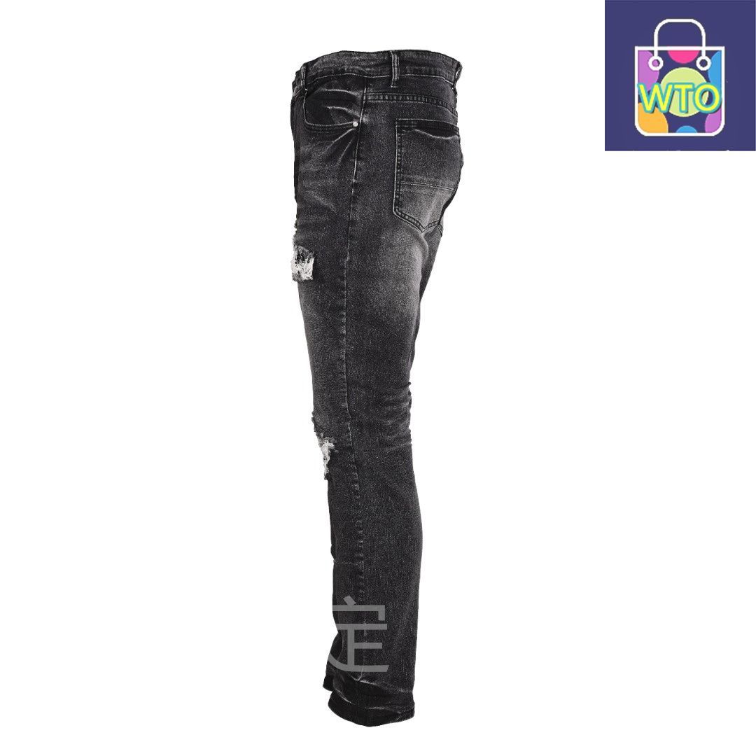 今日 AMIRI アミリ リメイクドパッチワークデニムパンツ ハンドメイドリメイク加工