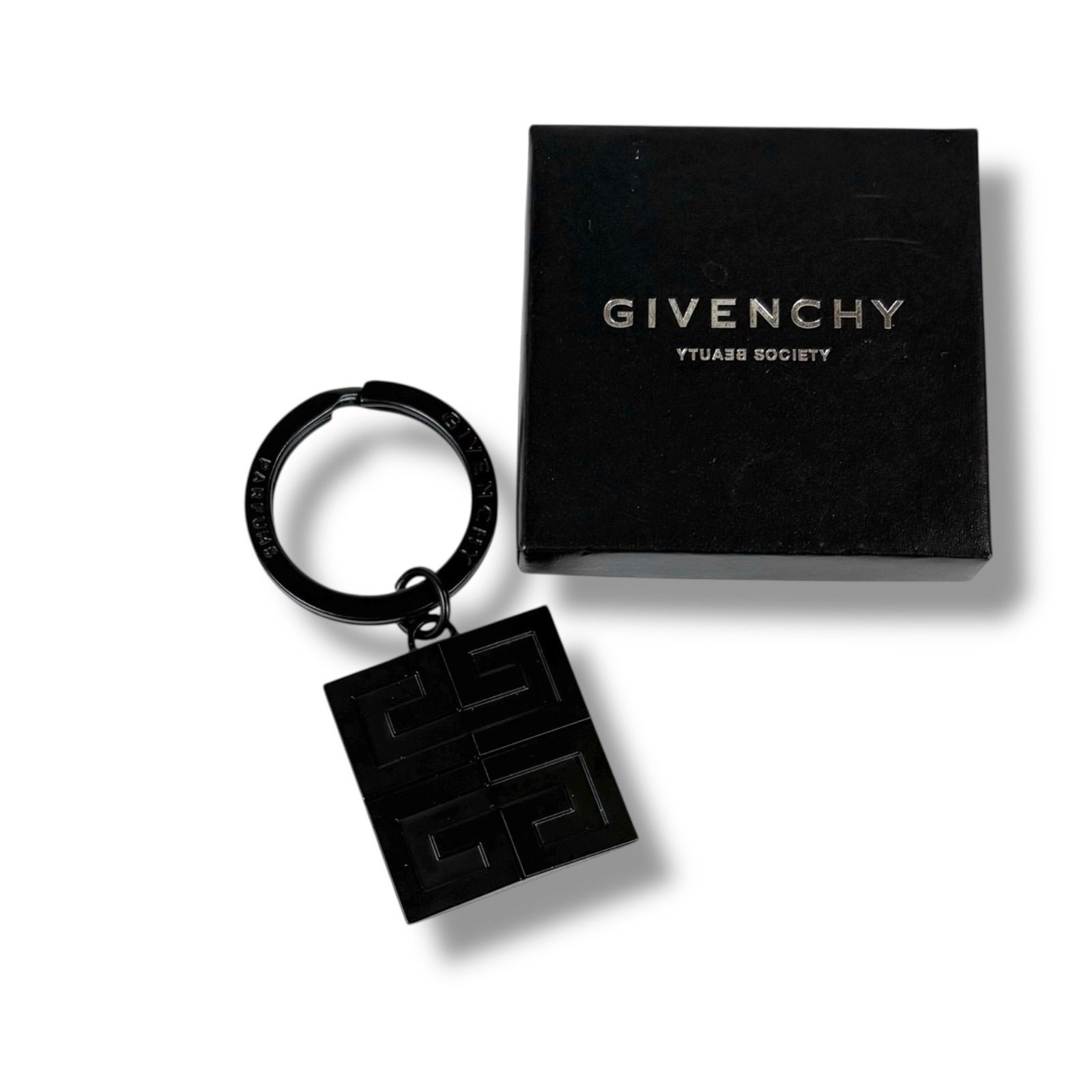 ジバンシー GIVENCHY 4G ロゴ KEY HOLDER ブラック キーリング