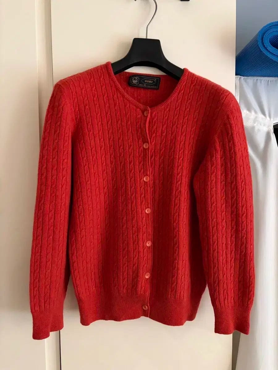GOBI ゴビ カシミア100 ケーブルニット カーディガン S55