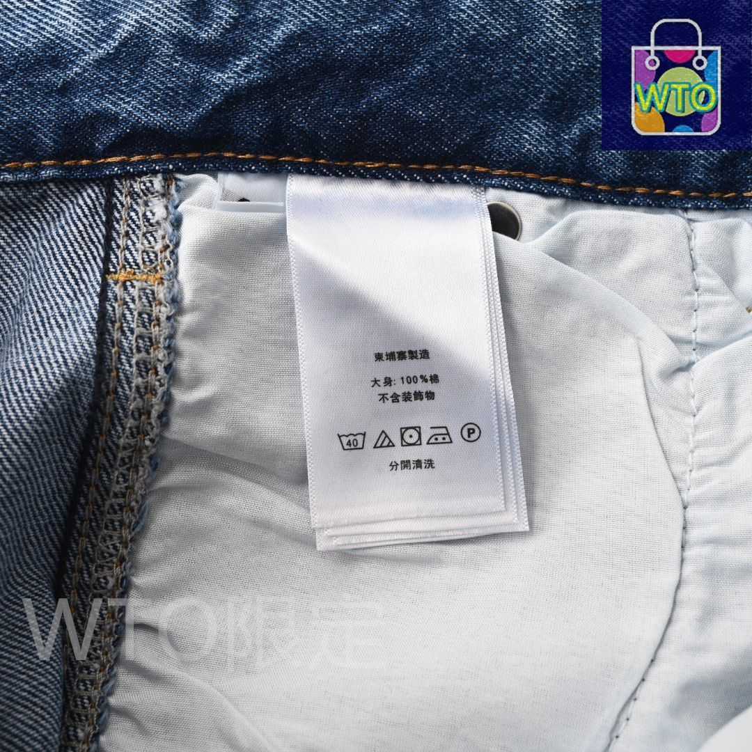 レギュラーフィット 上ウォッシュ加工