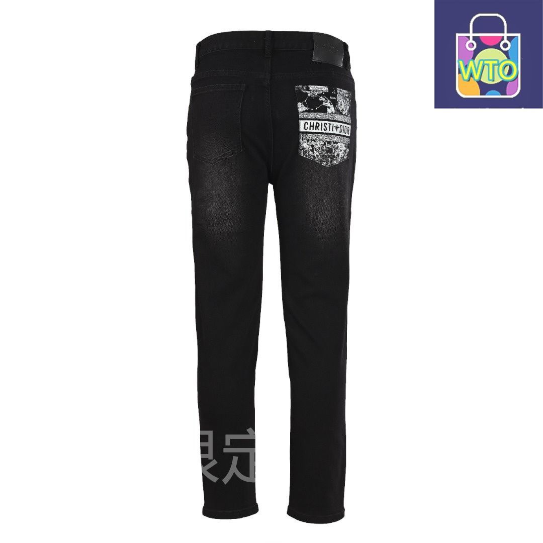 モノグラムデニムパンツ 12.2オンス上質デニムと重度水洗加工パンツ