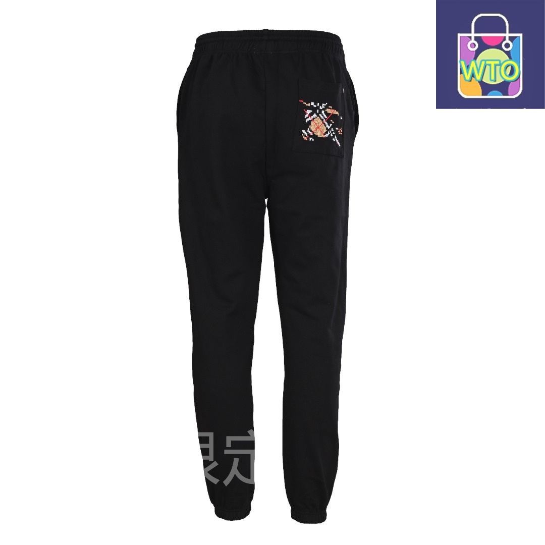 戦馬クロスステッチセットパンツ 全棉毛圈生地を使用パンツ