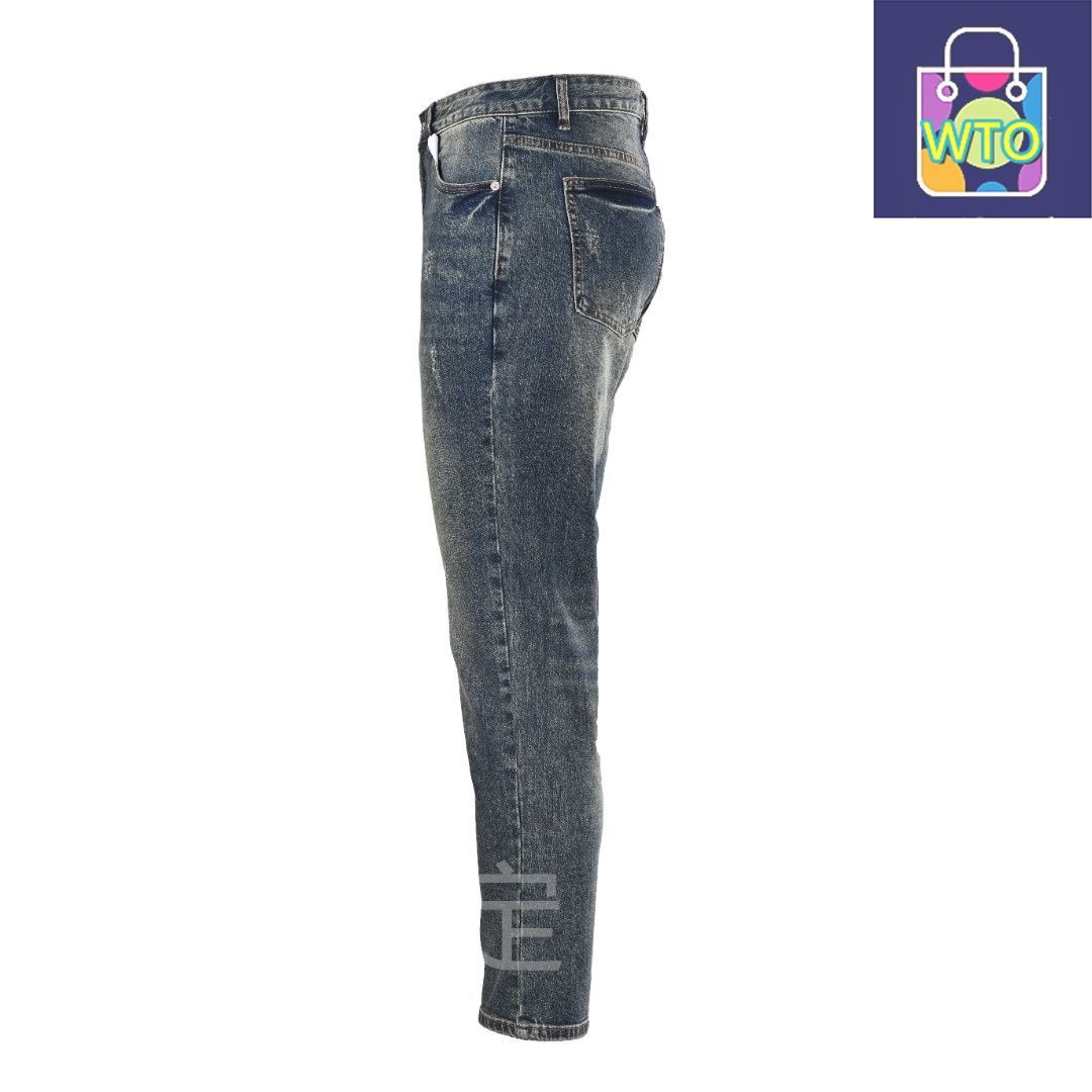 今日 Dior ディオール 後ポケットエッフェル塔刺繍デニムパンツ 12.2オンス上質デニムと重度水洗加工パンツ