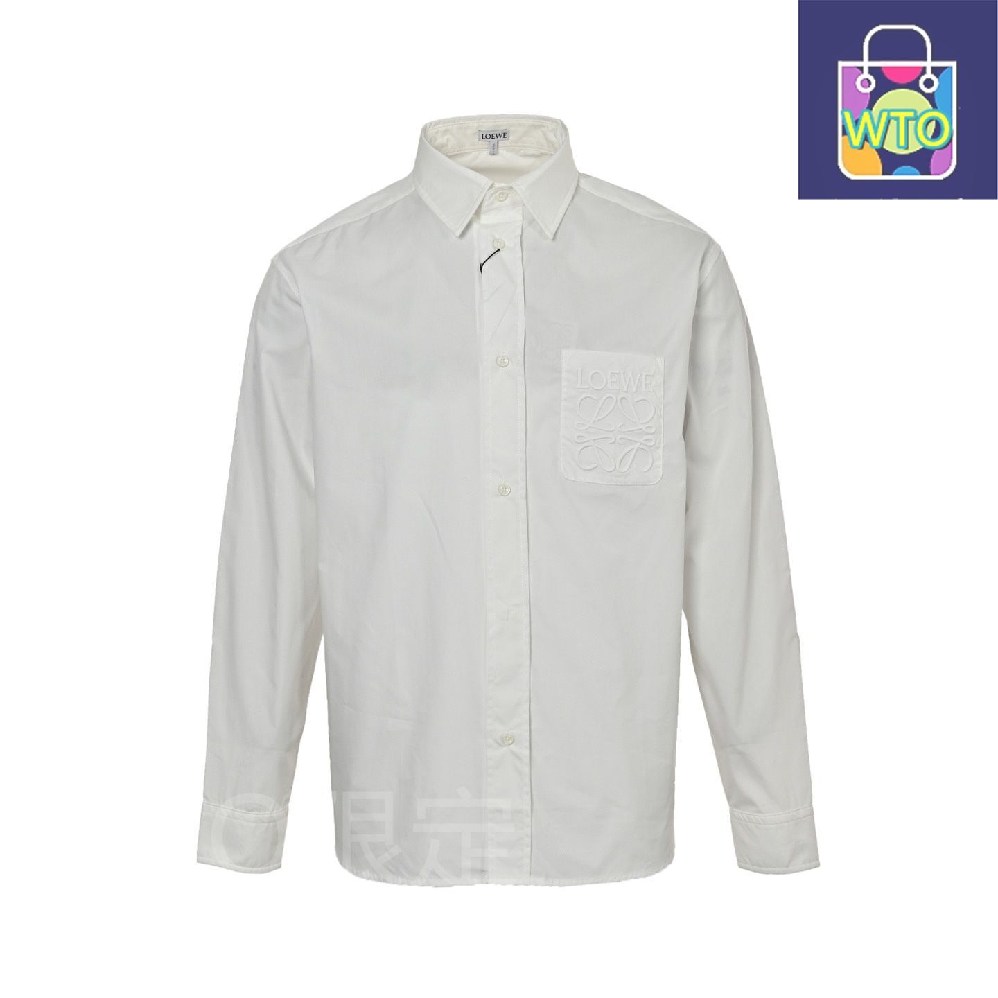 今日 Loewe ロエベ アナグラムポケット刺繍シリーズシャツ カスタム P-Soft 風柔らかい綿素材アウター トップス
