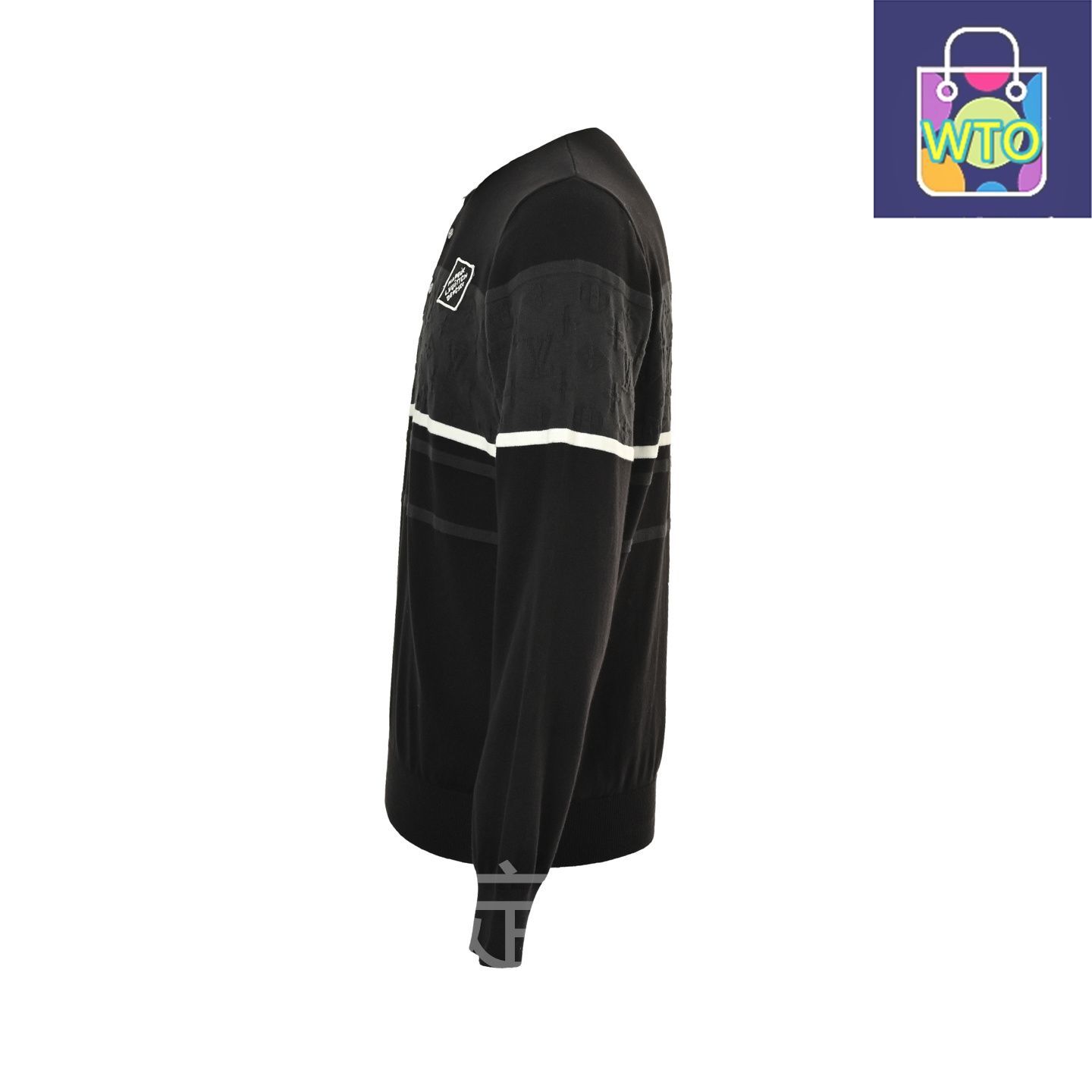 今日 Louis Vuitton ルイ ヴィトン 暗地柄接ぎ目ジャカード POLO スウェット 40 番手精梳棉素材アウター トップス