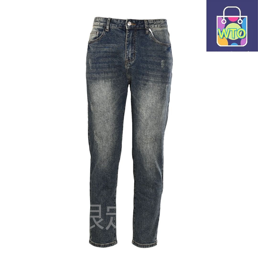 今日 Dior ディオール 後ポケットエッフェル塔刺繍デニムパンツ 12.2オンス上質デニムと重度水洗加工パンツ