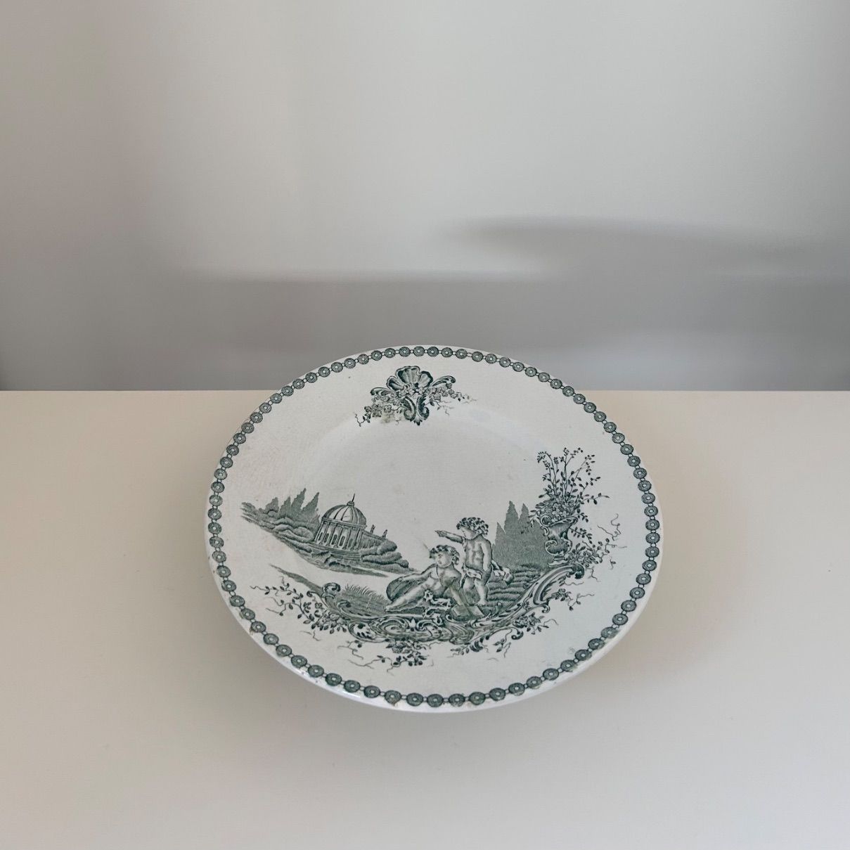 フランスアンティーク サンタマン コンポティエ 美品 French antique Saint-Amand フランスアンティーク サンタマン コンポ