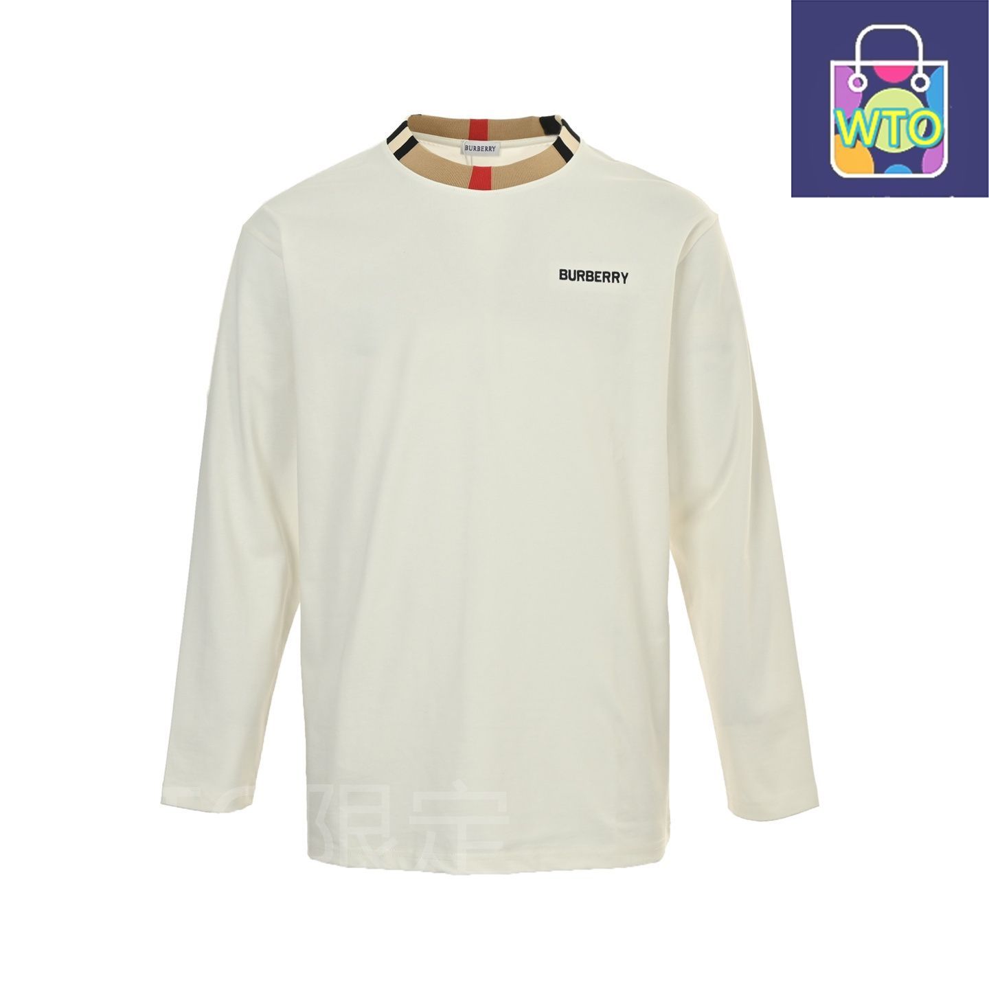 今日 Burberry バーバリー 襟元リボン接ぎ目ロングスリーブ カスタム素材 ソロナ素材配合アウター トップス