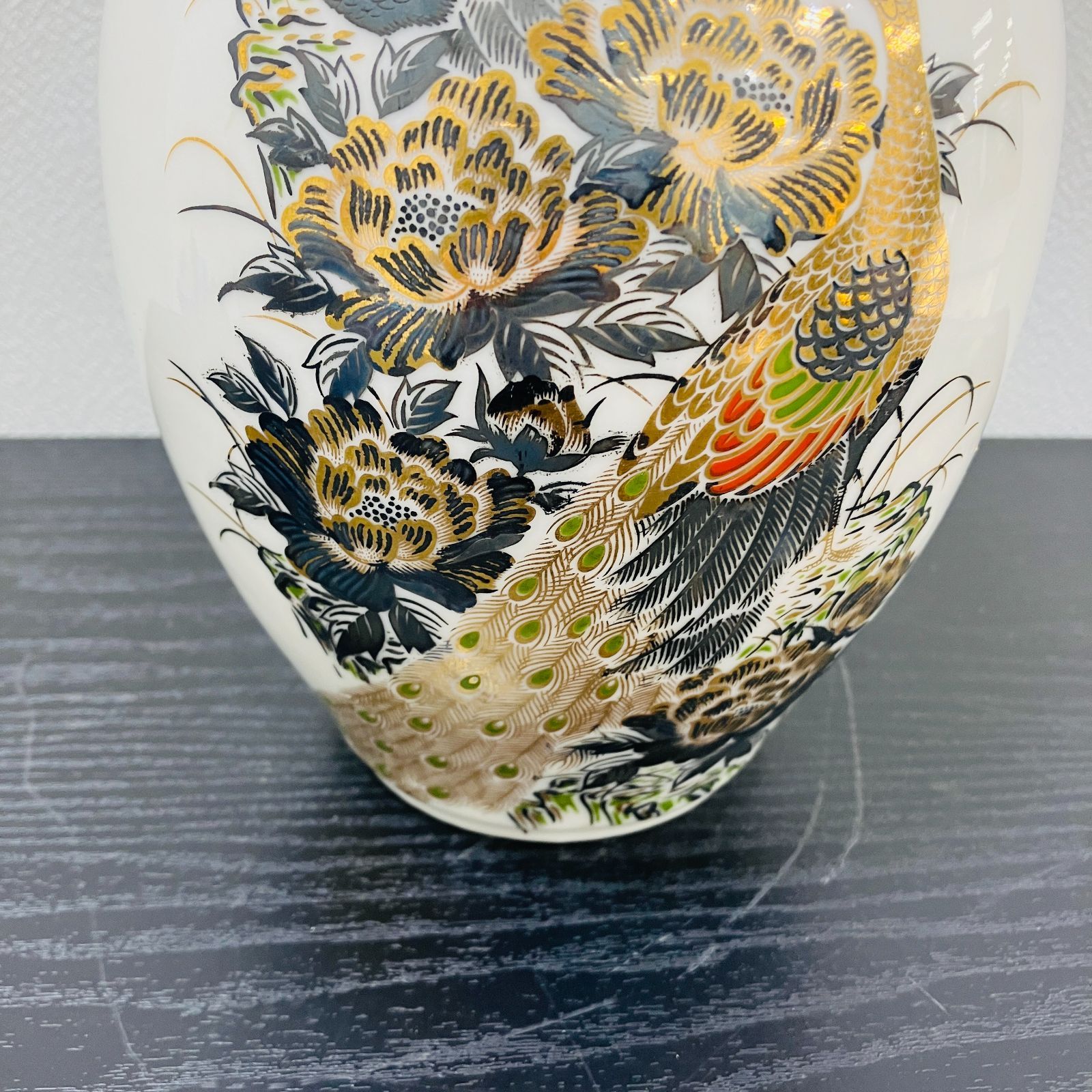 A【九谷焼】 孔雀 花瓶 花入 - メルカリ
