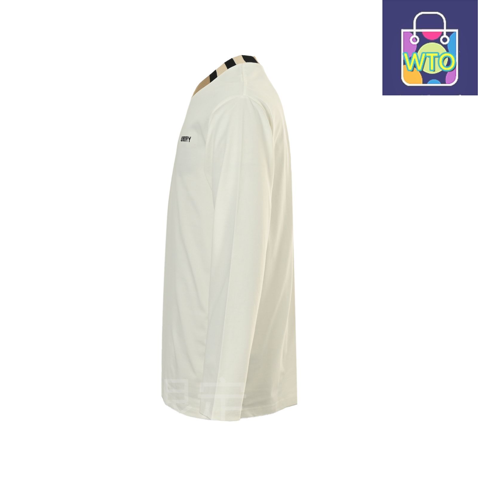 今日 Burberry バーバリー 襟元リボン接ぎ目ロングスリーブ カスタム素材 ソロナ素材配合アウター トップス