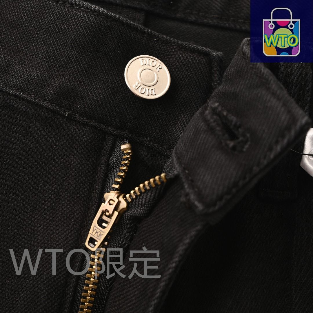  今日 Dior ディオール モノグラムデニムパンツ 12.2オンス上質デニムと重度水洗加工パンツ カジュアルパンツ パンツ