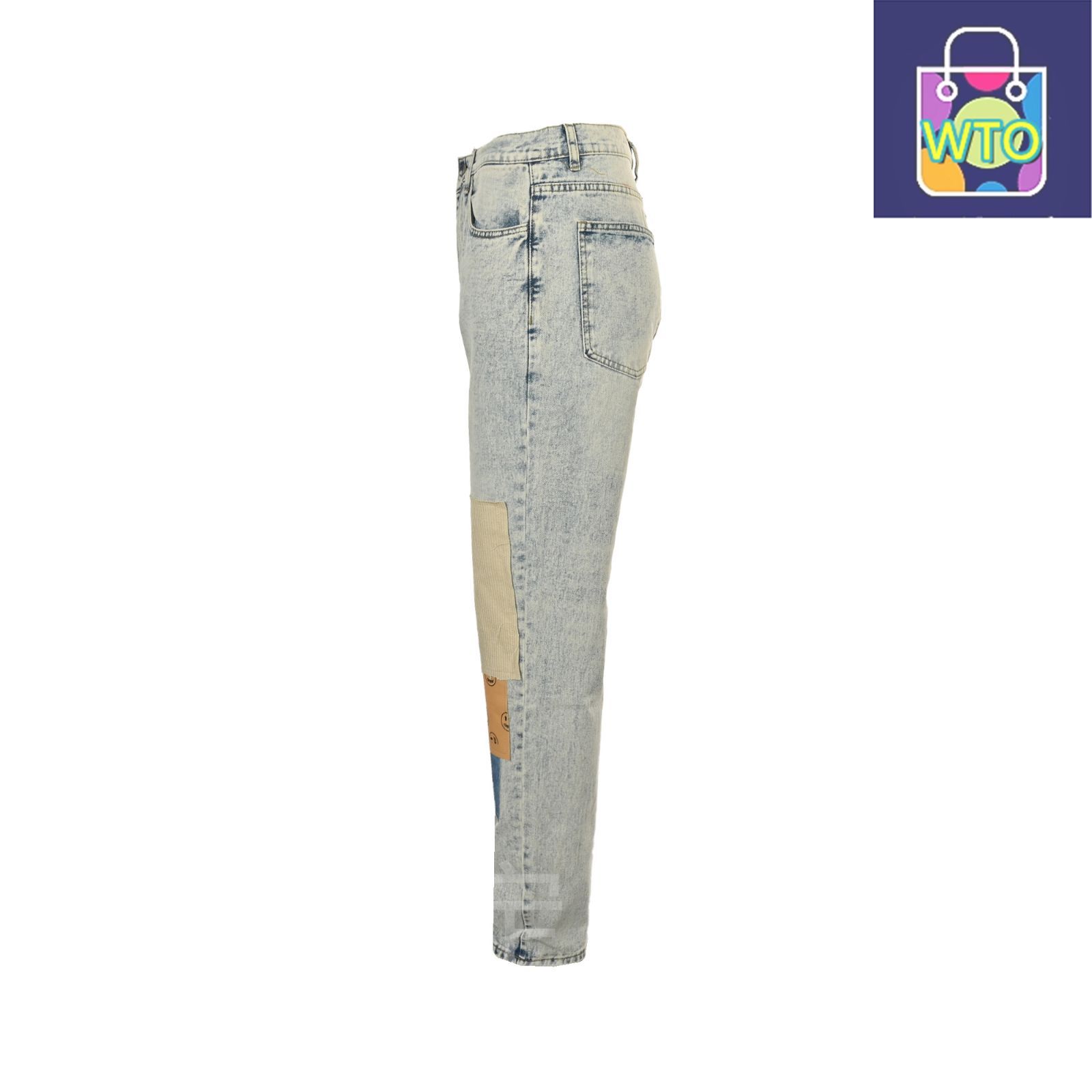 今日 Drew House ドリューハウス スマイルパッチジーンズ 手作りデストロイド加工パンツ